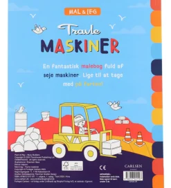 Forlaget Carlsen Malebog - Mal Og Leg - Travle Maskiner