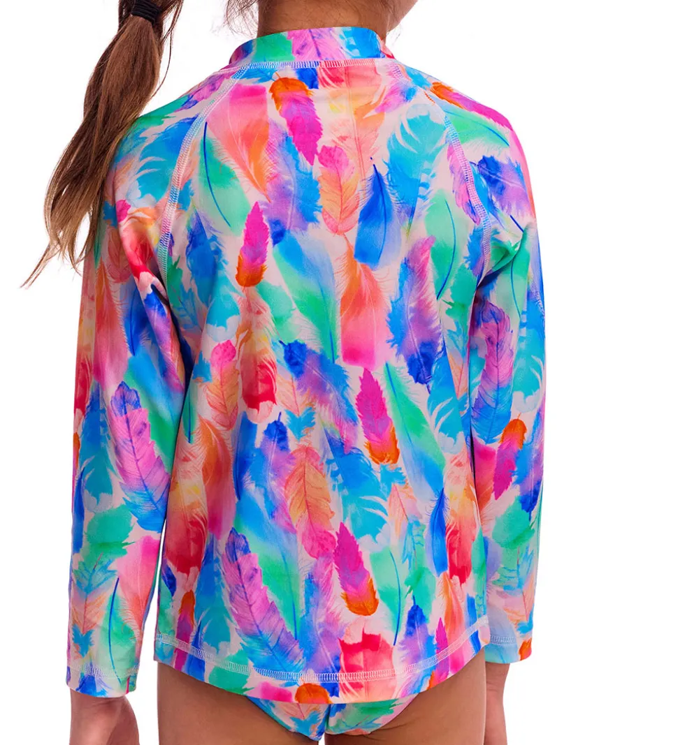 Funkita Badebluse - Zippy Rash Vest - UV50+ - Tickle Pink