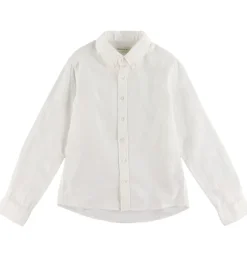 GANT Skjorte - Hør/Bomuld - Hvid