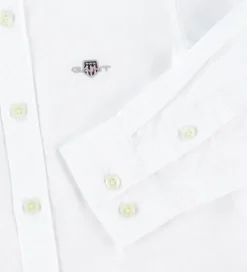 GANT Skjorte - Shield Oxford - Hvid