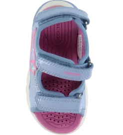 Geox Sandaler m. lys - Ciberdron - Sky/Fuchsia