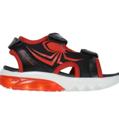 Geox Sandaler m. Lys - Ciberdron - Sort/Rød