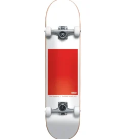 Globe Skateboard - 8'' - G0 Block Serif Complete - Hvid/Rød