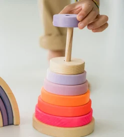 Grimms Stabletårn - Træ - Stor - Neonpink