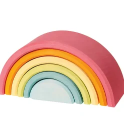 Grimms Trælegetøj - Regnbue - 6 Dele - Pastel