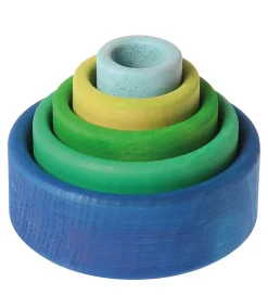 Grimms Trælegetøj - Stableskåle - 5 Dele - Ocean