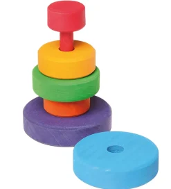 Grimms Trælegetøj - Stabletårn - Lille - 6 Dele - Multifarvet