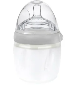 Haakaa Sutteflaske - 160 ml - Silikone - Grå