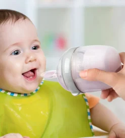 Haakaa Sutteflaske m. Ske - 160 ml - Grå