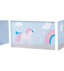 Hoppekids Forhæng Til Halvhøj Seng - 70x160 cm - Enhjørning