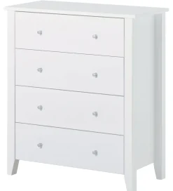 Hoppekids Kommode m. 4 Skuffer - Christian - 94,5x84x40 cm - Hvi