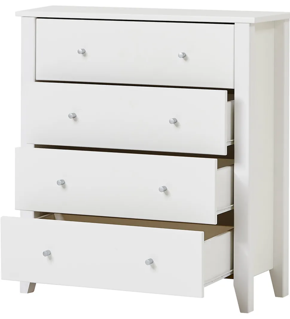 Hoppekids Kommode m. 4 Skuffer - Christian - 94,5x84x40 cm - Hvi