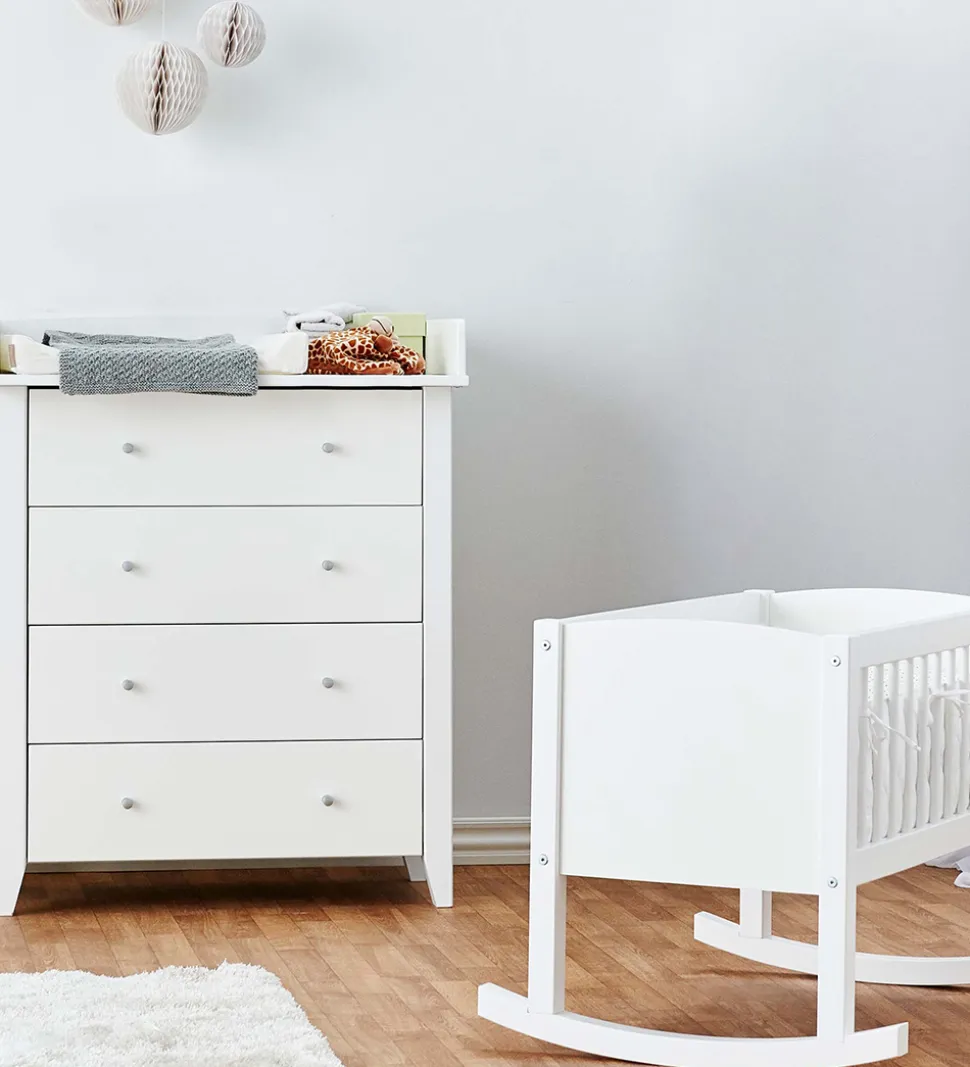 Hoppekids Kommode m. 4 Skuffer - Christian - 94,5x84x40 cm - Hvi