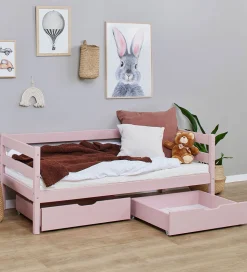 Hoppekids Skuffer m. Hjul - 2 stk. - 70x160 cm - Pale Rose