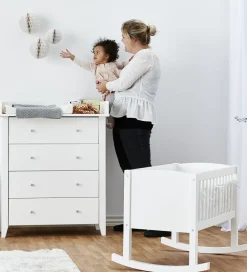 Hoppekids Vugge - 86x47x62 cm - Hvid