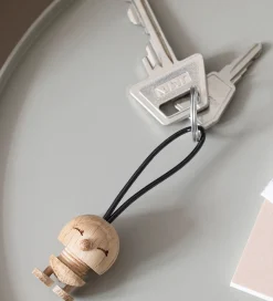 Hoptimist Nøglering Bimble - 3 cm - Raw Oak