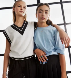 Hound Vest - Strik - Hvid m. Navy