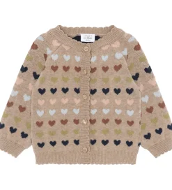 Hust and Claire Cardigan - Strik - HCCamilla - Biscuit m. Hjerte