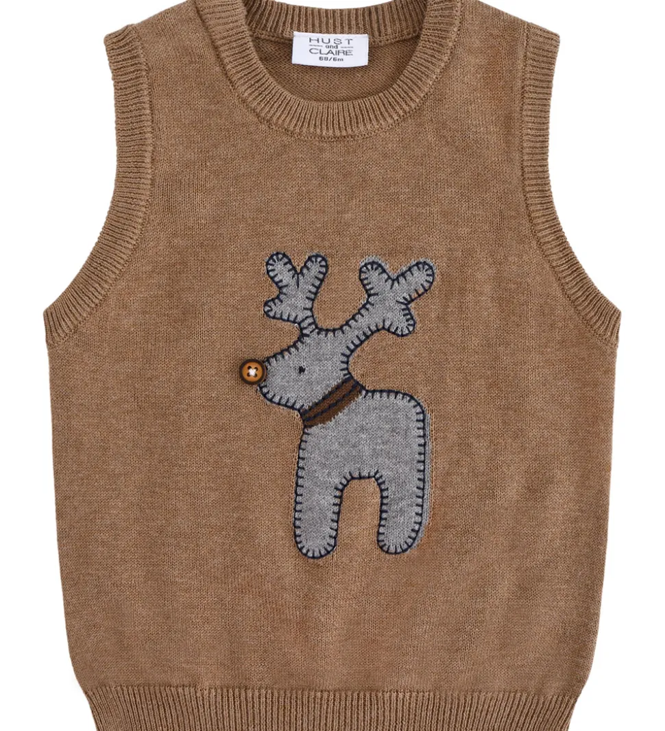 Hust and Claire Vest - Strik - HCPerry Deer - Coffee Melange
