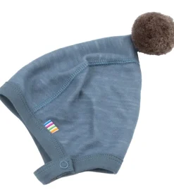 Joha Babyhjelm - Uld/Bambus - Blå