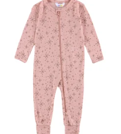 Joha Heldragt m. Fødder - Uld - Rosa m. Stjerner