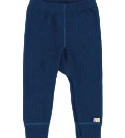 Joha Leggings - Uld - Rib - Mørk Turkis