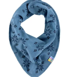 Joha Savlesmæk - Uld/Bomuld - Blå m. Snefnug