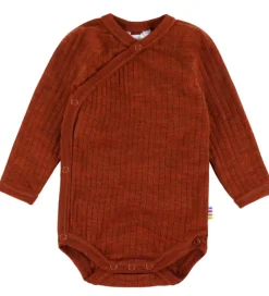 Joha Slå-om Body l/æ - Uld - Rib - Rust