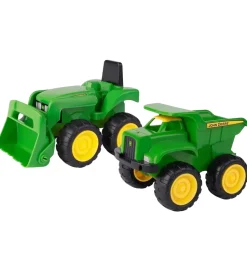 John Deere Arbejdsbiler - Mini Sandbox Tractor & Dump Truck Set