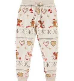 Jule-Sweaters Nattøj - 2-Delt - Christmas Cookie - Beige