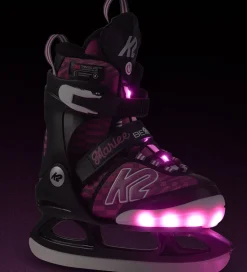 K2 Skøjter m. Lys - Marlee Beam Ice - Lilla/Sort