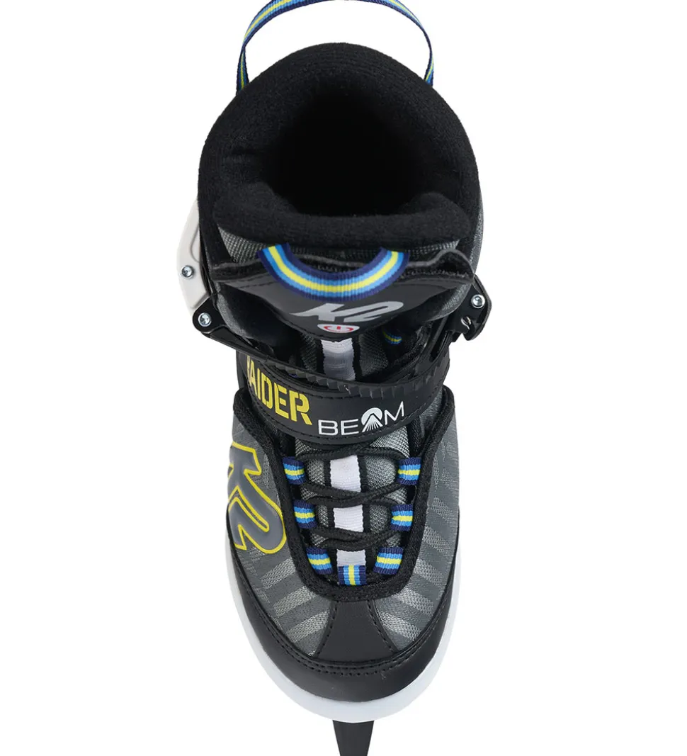 K2 Skøjter m. Lys - Raider Beam Ice - Grå/Sort