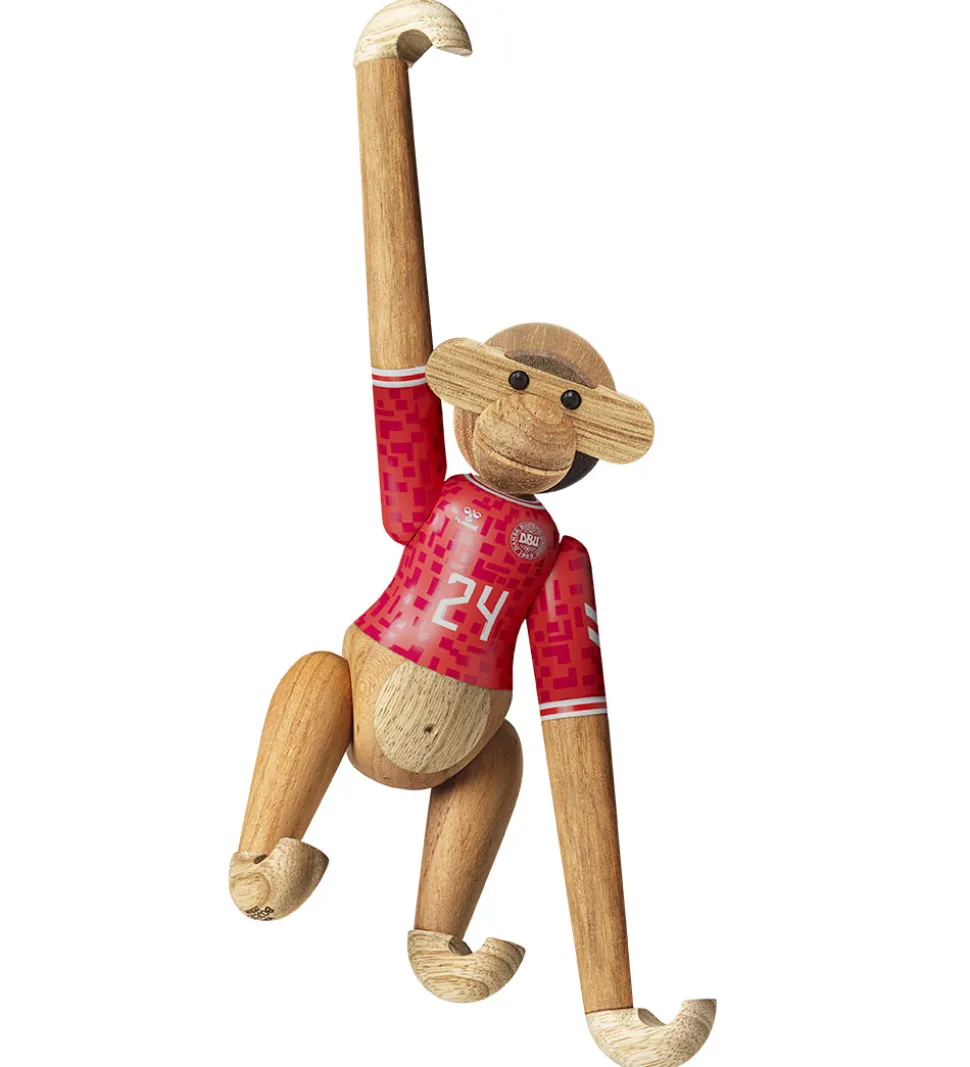 Kay Bojesen Træfigur - Abe - DBU Herre 2024 - Mini - Teak/Limba