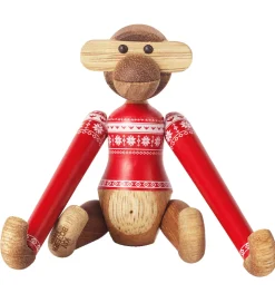 Kay Bojesen Træfigur - Abe - Julesweater 2024 - Mini -Teak/Limba