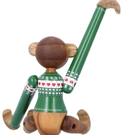 Kay Bojesen Træfigur - Abe Julesweater 2025 - Mini Grøn