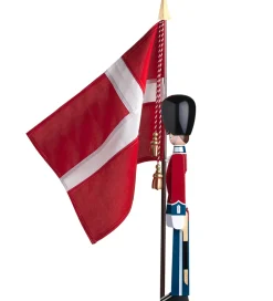 Kay Bojesen Træfigur - Fanebærer - Mellem - Rød/Blå/Hvid