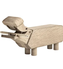 Kay Bojesen træfigur - Flodhest - H9 cm - Eg