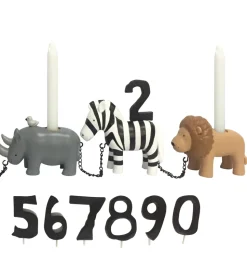 Kids by Friis Fødselsdagstog - 45 cm - Safaridyr