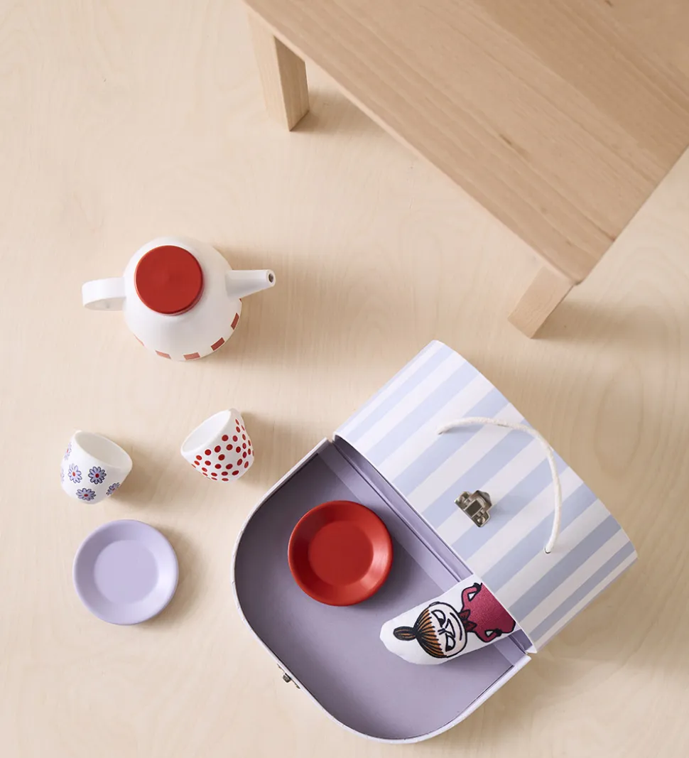 Kids Concept Legekuffert - Hvid/Blå m. Mumitrolde