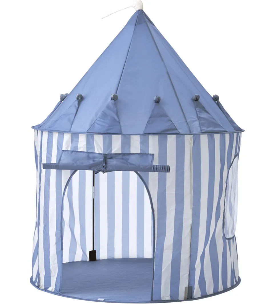 Kids Concept Legetelt - 100x130 cm - Blå Striber