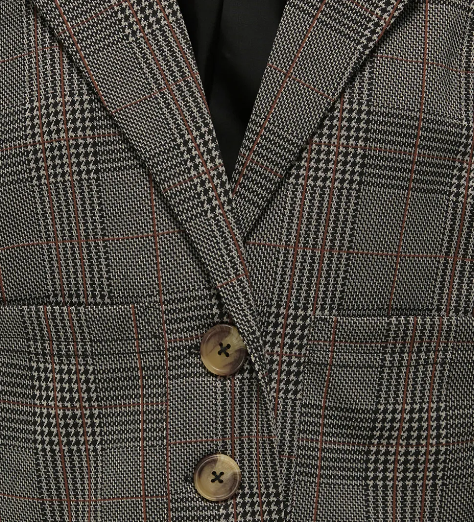 Kids Only Blazer - KogFine - Seal Brown/Libra Checks
