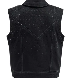 Kids Only Denimvest - KogKennedy - Washed Black/Rhinestone