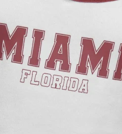 Kids Only Top - Rib - KonVikka - Bright White/Ruby Wine + Print