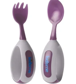 KidsMe Børnebestik - Ske & Gaffel - Lilla