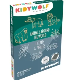 Kidywolf Refill Tegnemotiver - 60 motiver - Animals of The World