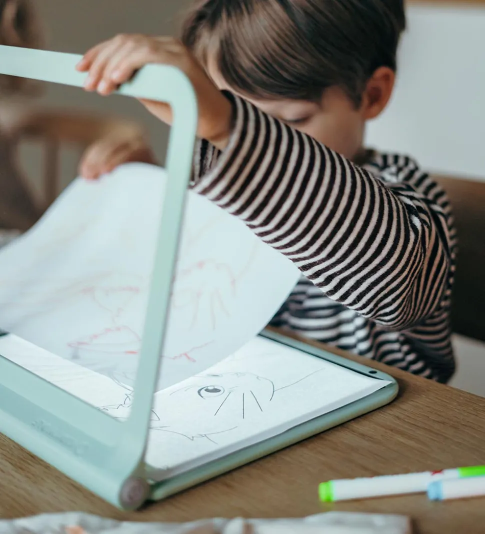 Kidywolf Tegnetavle m. Lys - KidyDraw-Pro - 2-i-1