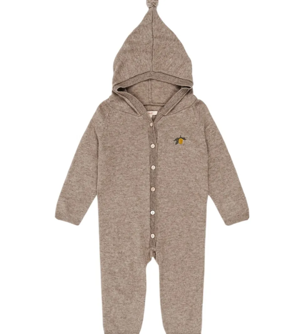 Konges Sløjd Heldragt - Uld - Strik - Mattou - Lysebrun