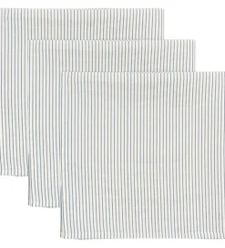 Konges Sløjd Stofbleer - 65x65 cm - 3-pak - Stripe Bluie