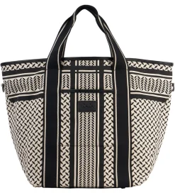 Lala Berlin Shopper - East West - Heritage Stripe Black