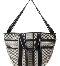 Lala Berlin Shopper - East West Tote Marin - Heritage Stripe Bla